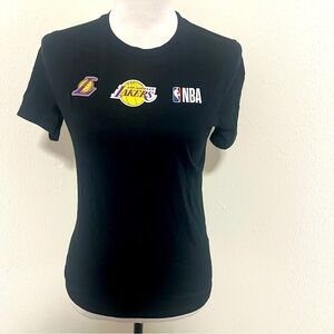 Abercrombie Kids Size (11/12) Black Graphic Los Angeles Lakers Shirt Basketball